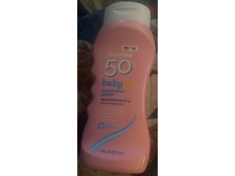 Sound Body Baby Sunscreen Lotion, SPF 50, 8 fl oz/237 mL