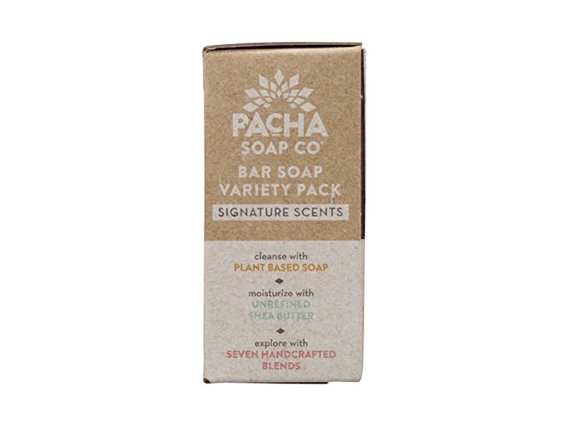 Pacha Peaces Bar Soap Variety Pack, 7 oz/198 g