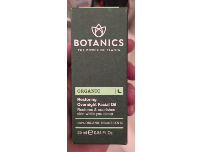 Botanics Organic Restoring Overnight Face Oil, 0.84 fl oz/25 mL