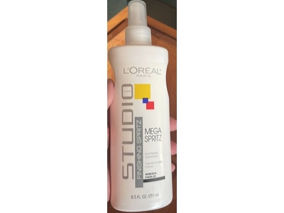 L'Oreal Paris Studio Line Mega Spritz Finishing Spritz, Mega Hold, 8.5 fl oz/251 mL