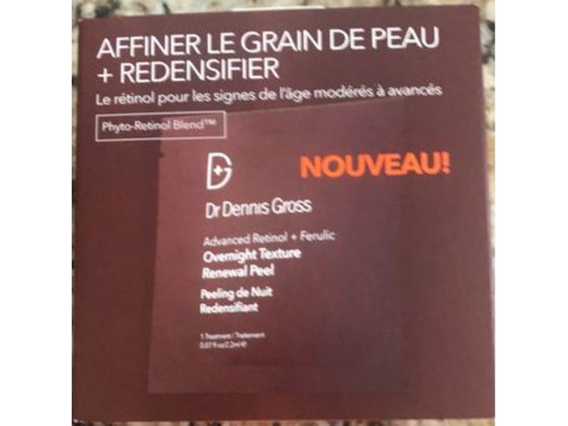 Dr Dennis Gross Advanced Retinol + Ferulic Overnight Texture Renewal Peel, 0.07 fl oz/2 mL