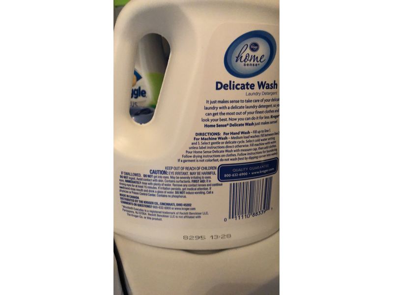 Kroger Home Delicate Wash Laundry Detergent, 50 fl oz/1.47 L, 25 Loads