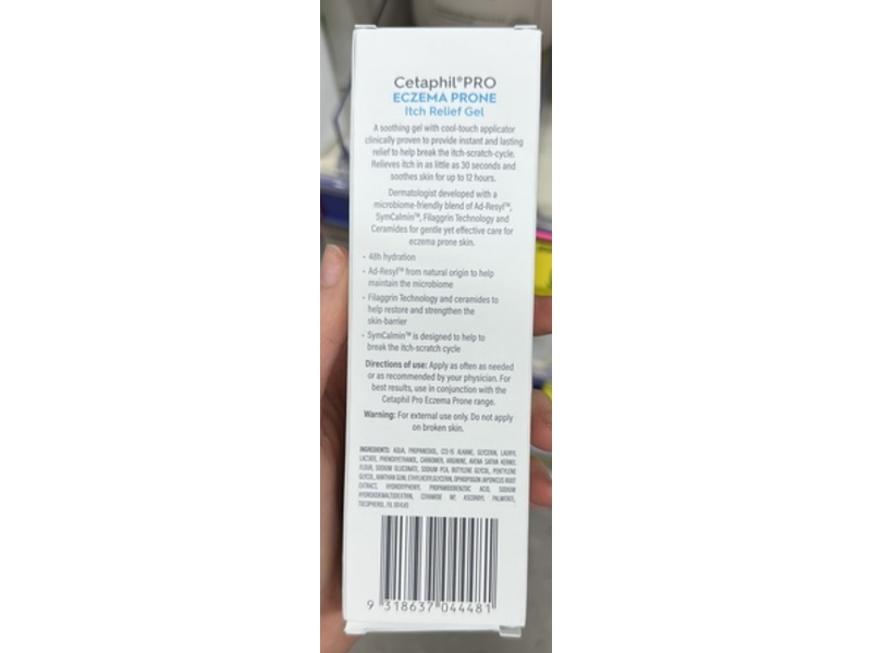 Cetaphil Pro Eczema Prone Itch Relief Gel, 59 mL