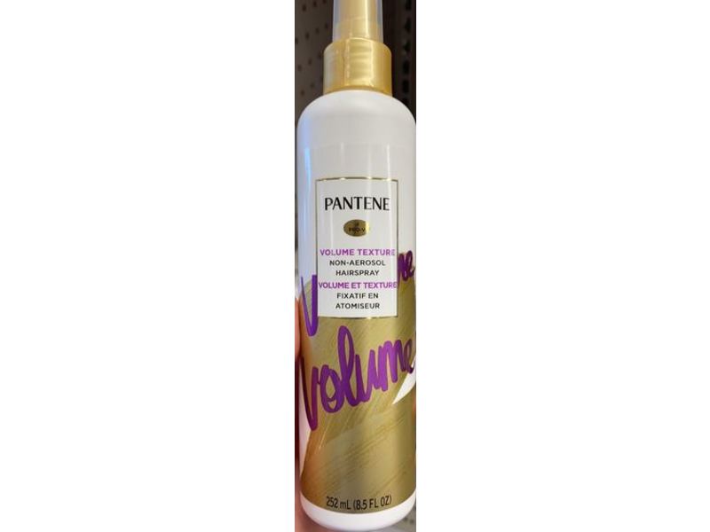 Pantene Volume Texture Non-Aerosol Hairspray, 8.5 fl oz/252 mL, Pack Of 3