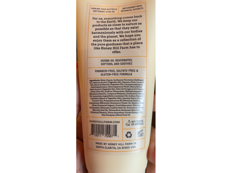 Honey Hill Farm Hand Cream, Split Cedar, 3 oz