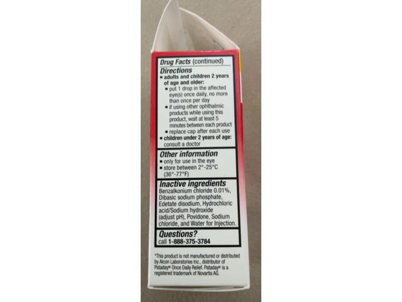 CVS Heath Antihistamine Eye Drops Allergy Itch Relief Sterile, 0.085 fl oz/2.5 mL