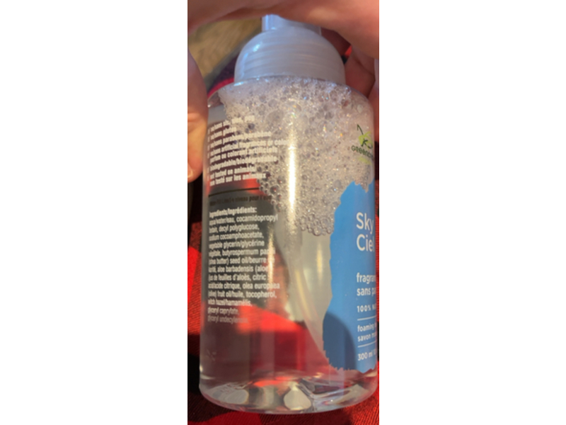 Green Cricket Sky Fragrance Free Foam Hand Wash, 10 oz/300 mL