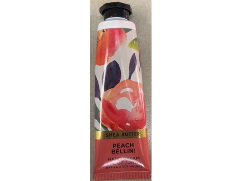 Bath & Body Works Hand Cream, Shea Butter, Peach Bellini, 1 fl oz/29 mL, Pack Of 2