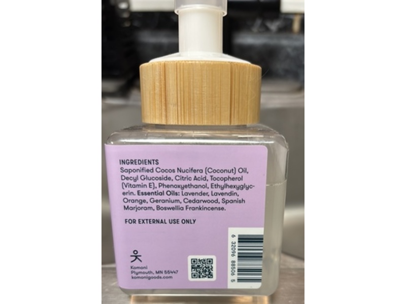 Komoni Everything Soap, Lavender, 8.5 oz/251 mL