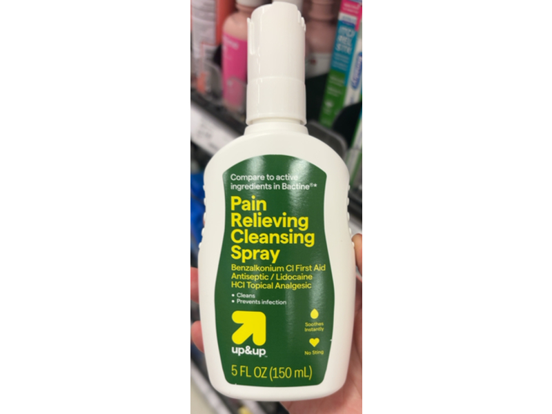 Up & Up Pain Relieving Cleansing Spray, 5 fl oz / 150 mL