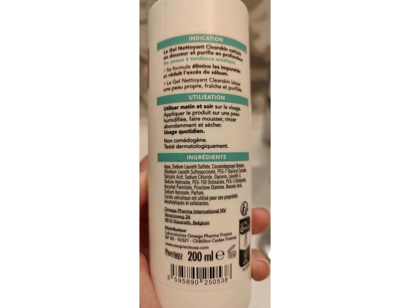 Eau Precieuse Clearskin Cleansing Gel, 200 mL