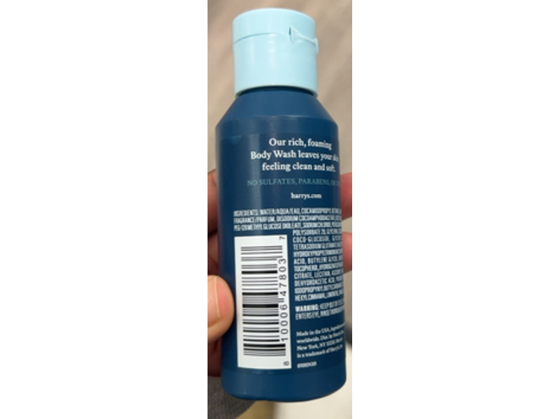 Harry's Wildlands Body Wash, 3.4 fl oz/100 mL