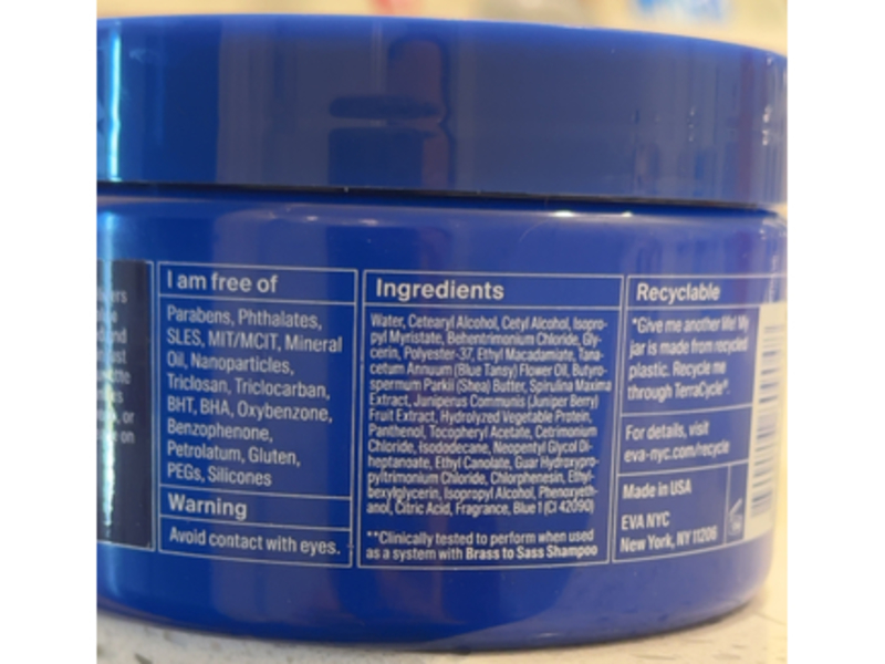 Eva-Nyc Brunette Toning Mask, Brass To Sass, 8.4 fl oz/250 mL