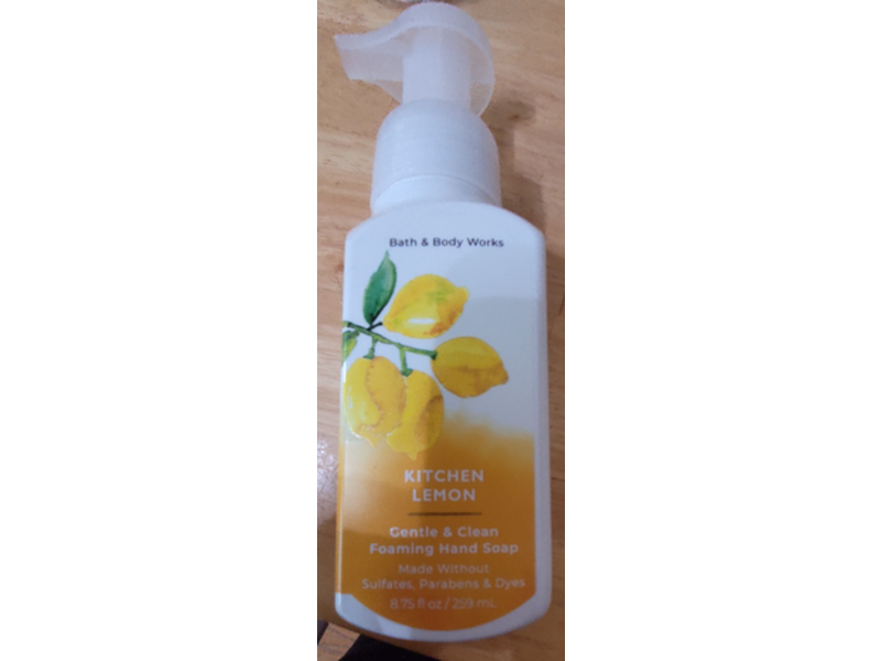 Bath & Body Works Gentle & Clean Foaming Hand Soap, Kitchen Lemon, 8.75 fl oz