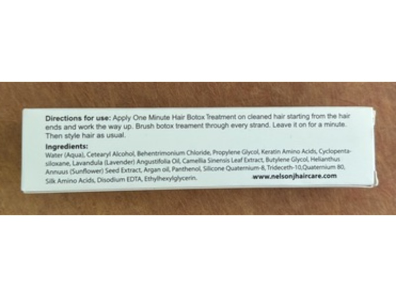 Nelson J Beverly Hills One Minute Hair Botox, 30 mL