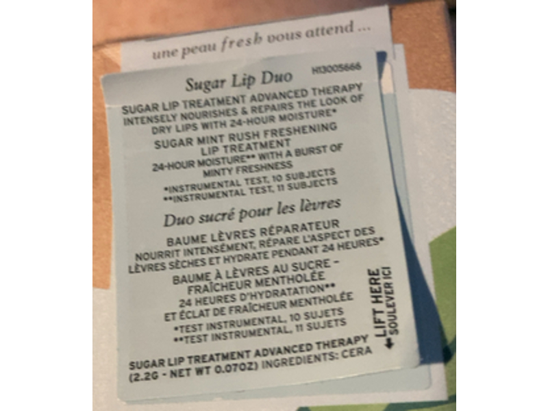 Fresh Sugar Advanced Therapy, Mint Rush, 0.07 oz