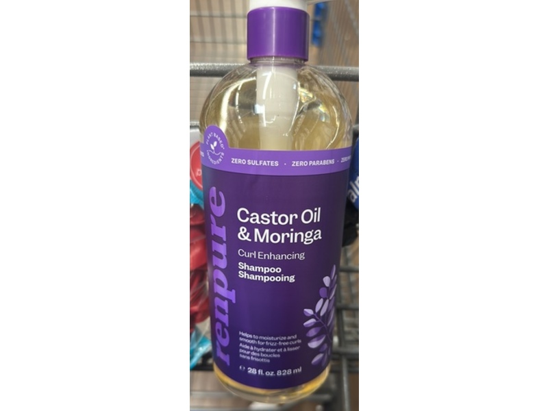 Renpure Curl Enhancing Shampoo, Castor Oil & Moringa, 28 fl oz/828 mL