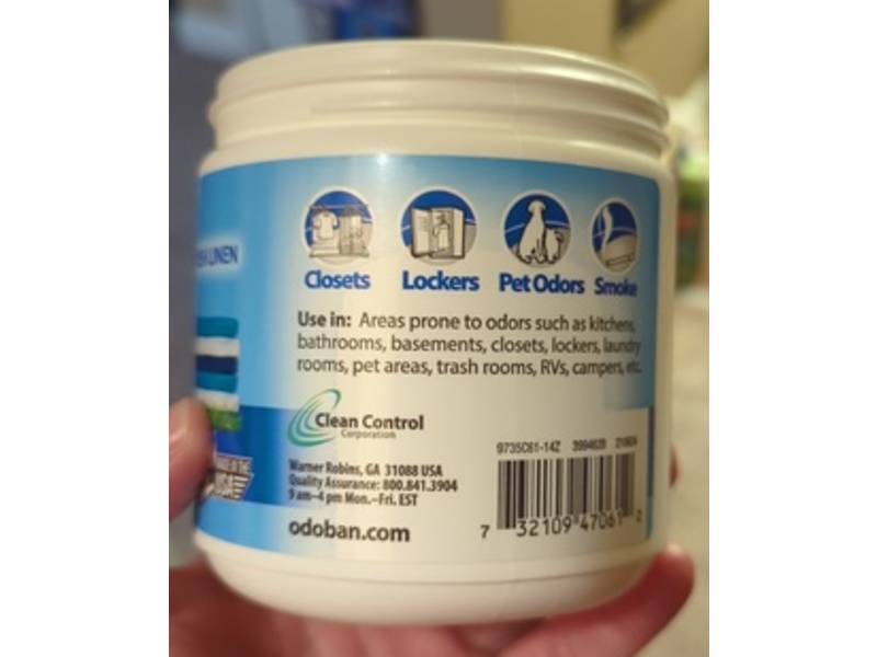 OdoBan Solid Odor Absorber, Fresh Linen, 14 fl oz/398 g