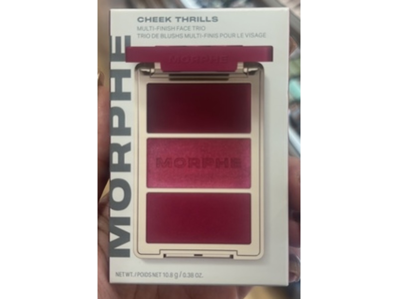 Morphe Cheek Thrills Multi-Finish Face Trio, Wine & Dine, 0.38 oz/10.8 g