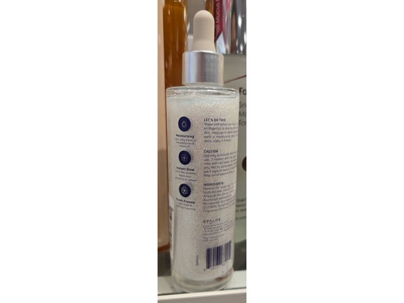 SpaLife Sparkle Multi-Purpose Dry Oil, Fresh Freesia, 3.4 fl oz/100 mL