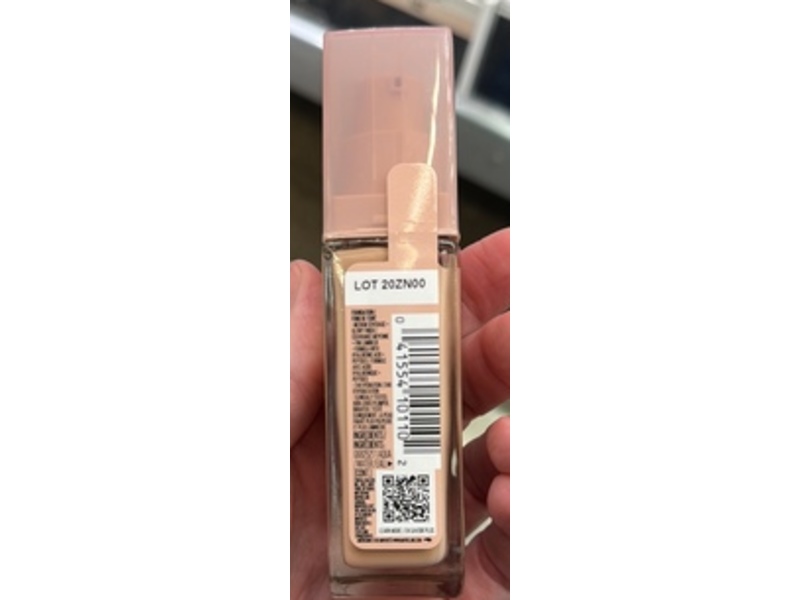 Maybelline Plump & Glow Liquid Foundation, 112 Neutral, 1.0 fl oz/30 mL