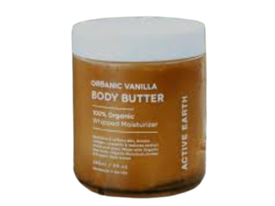 Active Earth Body Butter, Organic Vanilla, 9 fl oz/265 mL