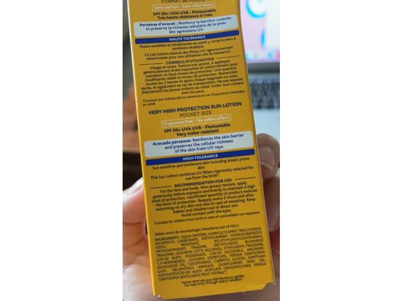 Mustela Baby Very High Protection Sun Lotion, SPF 50+, 40 mL/1.35 fl oz