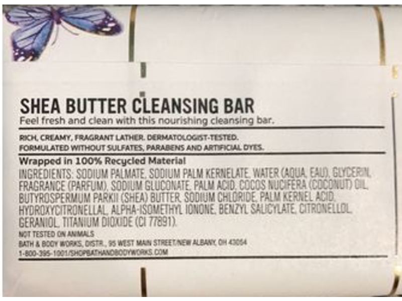 Bath & Body Works Butterfly Cleansing Bar, 5 oz/141.75 g
