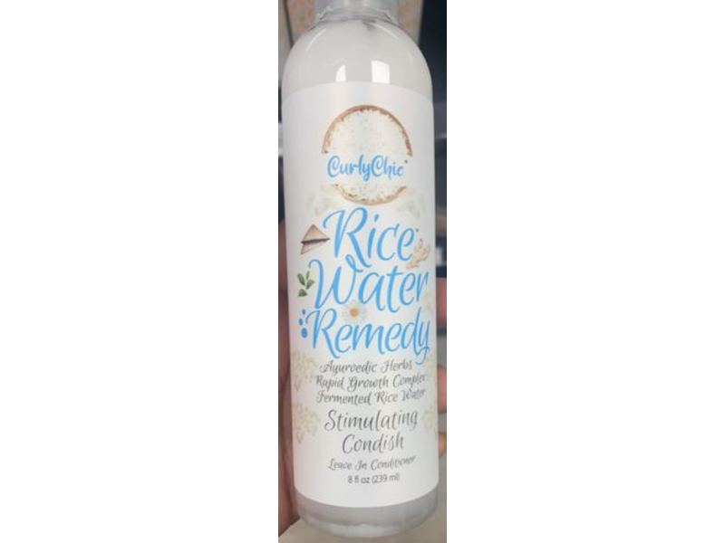 Curly Chic Stimulating Condish Leave In Conditioner, Rice Water Remedy, 8 fl oz/239 mL