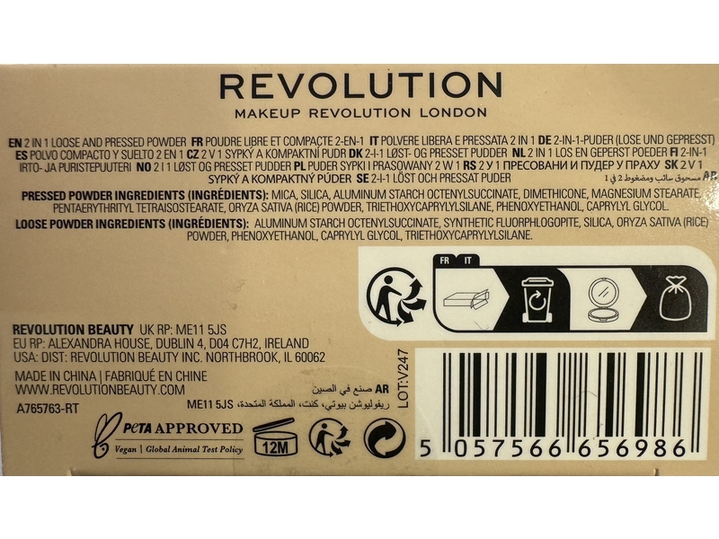 Revolution Irl Filter 2 In 1 Pressed & Loose Soft Focus Powder, Translucent