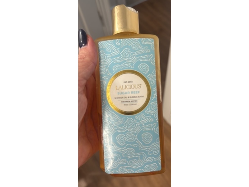 Lalicious Sugar Reef Shower Oil & Bubble Bath, 10 oz/295 mL