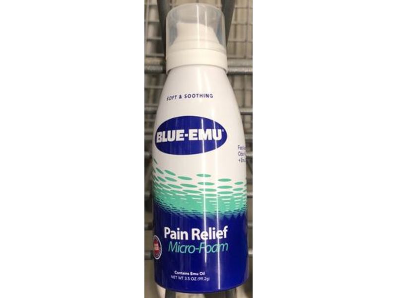Blue - Emu Soft & Soothing Pain Relief Micro - Foam, 3.5 oz/99.2 g