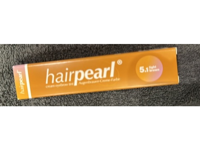 Hair Pearl Cream Eyebrow Tint , 5.1 Light Brown, 0.68 oz/20 mL