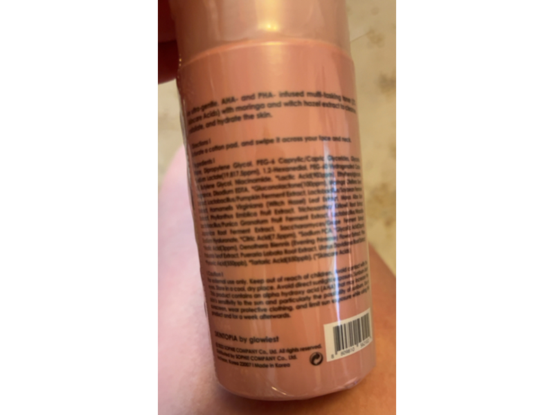 Glowiest Peekaboo Skin Perfecting Toner, Aha Pha, 4.05 fl oz/120 mL