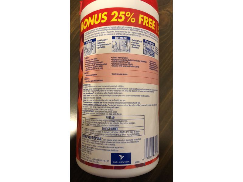 Lysol Disinfecting Wipes, Brand New Day, 6.1 oz/629 g, 100 Count