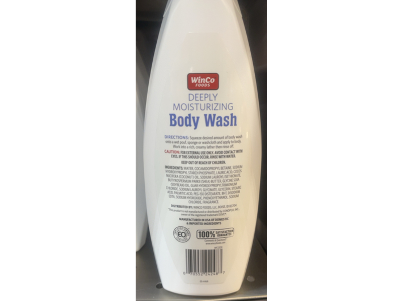 WinCo Deeply Moisturizing Body Wash, 22 fl oz/651 mL