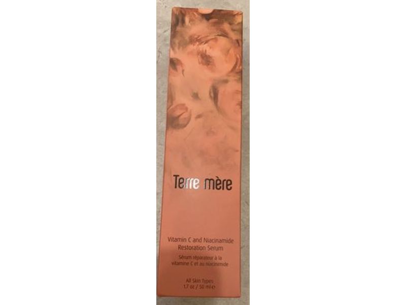 Terre Mere Restoration Serum, Vitamin C & Niacinamide, 1.07 oz/50 mL