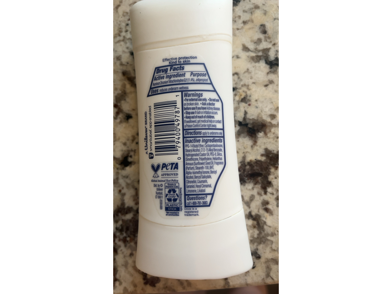 Dove Advanced Care Antiperspirant Deodorant, Cucumber & Cactus Water, 2.6 oz/74 g