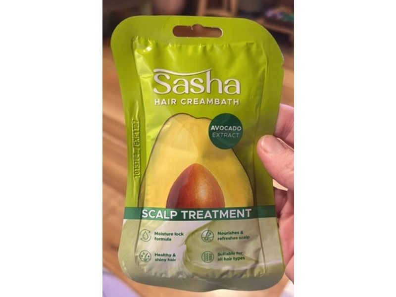 Sasha Hair Creambath Scalp Treatment, Avocado Extract, 30 g