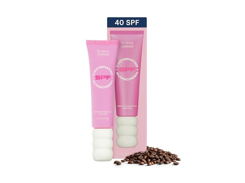 The Skinny Confidential Caffeinated Sunscreen, SPF 40, 1.7 fl oz/50 mL