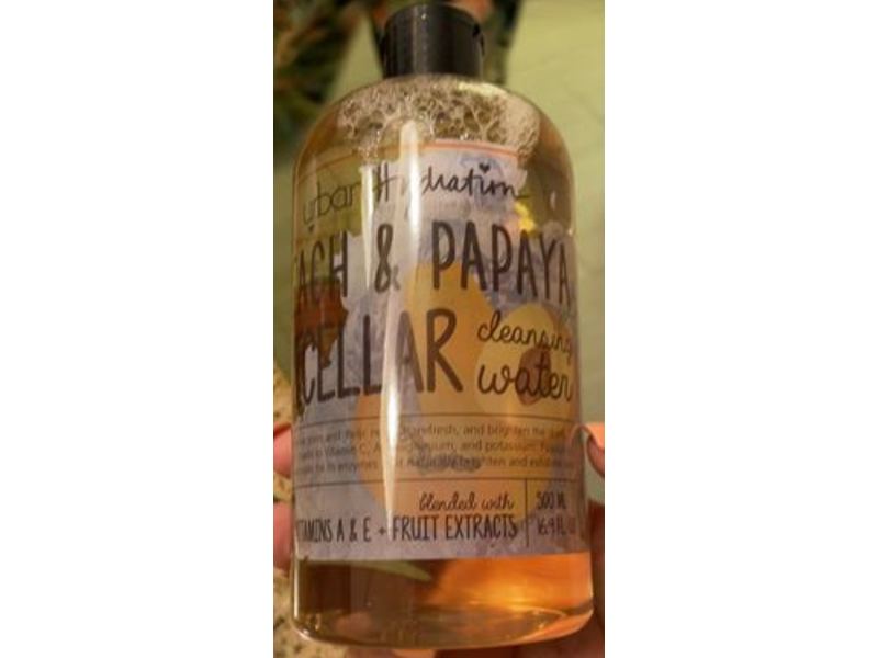 Urban Hydration Micellar Water, Peach & Papaya, 16.9 fl oz/500 mL