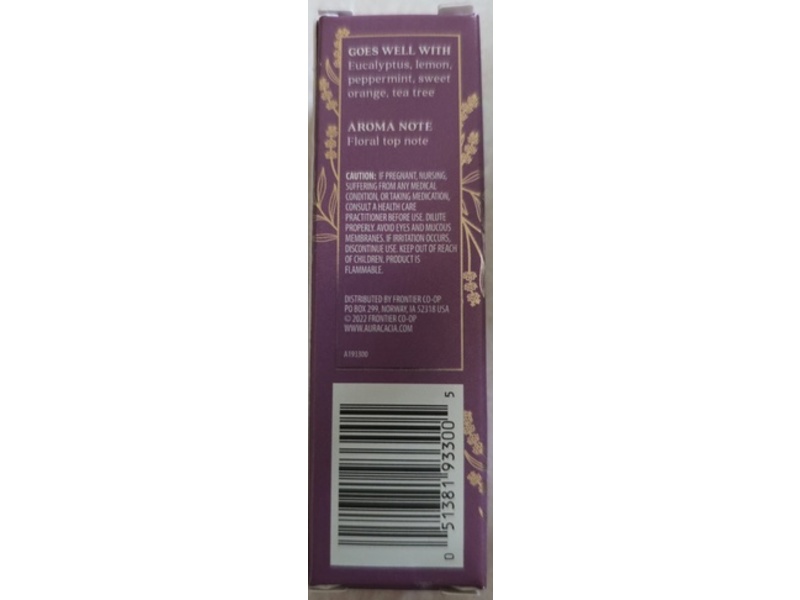 Aura Cacia Relaxing Pure Essential Oil, Lavender, 0.25 oz/7.4 mL