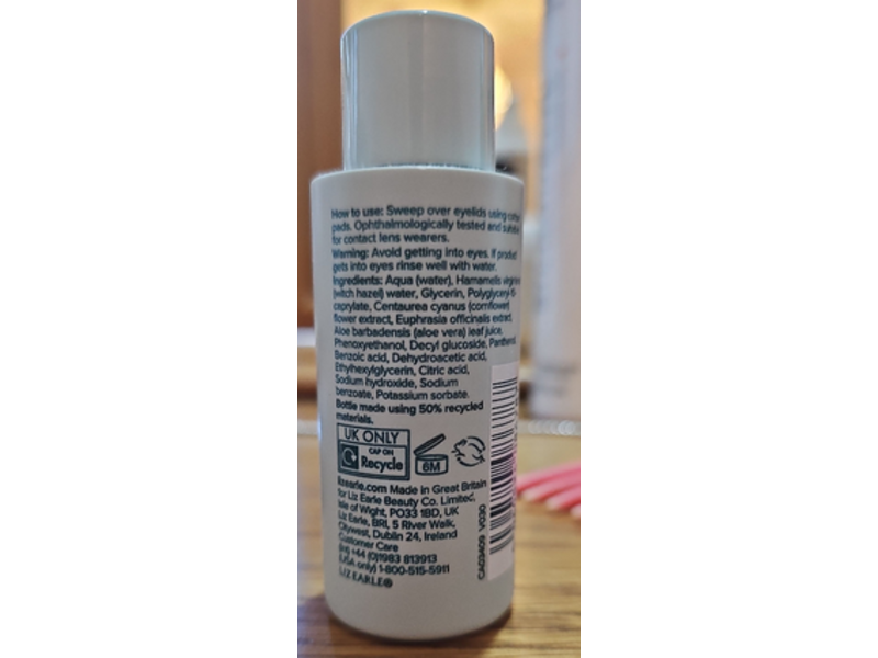 Liz Earle Eyebright Soothing Eye Cleanser, 1.6 fl oz/50 mL