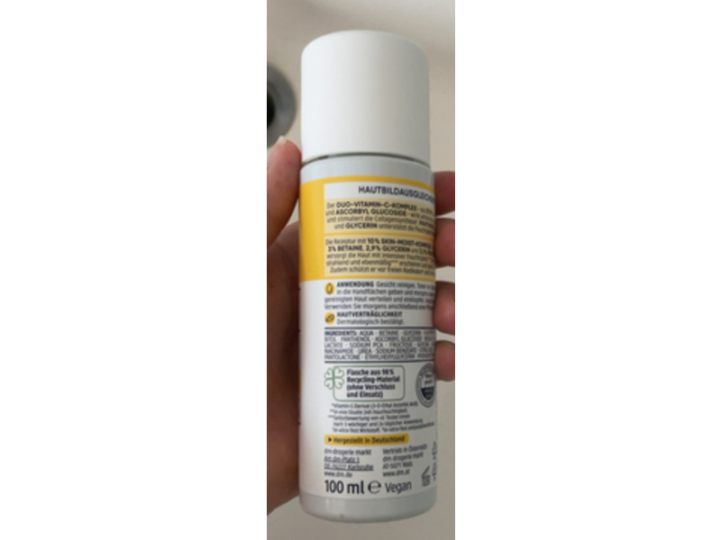 Balea Beauty Expert Glow Toner, Vitamin C + Panthenol, 3.4 fl oz/100 mL