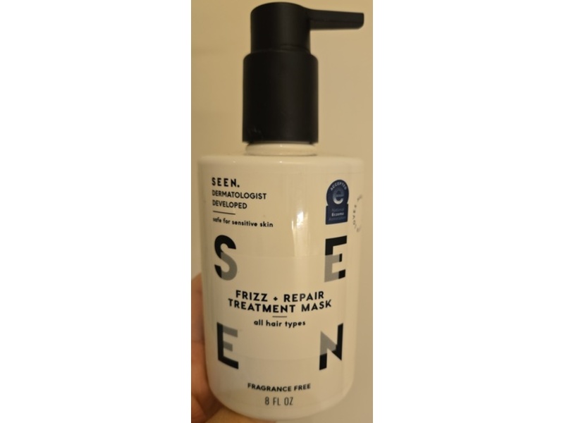 SEEN Frizz + Repair Treatment Mask, Fragrance Free, 8 fl oz