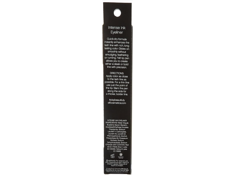e.l.f. Cosmetics Intense Ink Eyeliner, 81208 Black Navy, 0.056 oz/1.6 g