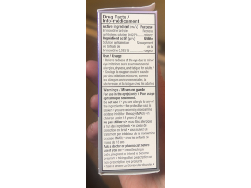 Bausch + Lomb Lumify Redness Reliever Eye Drops, 3.5 mL