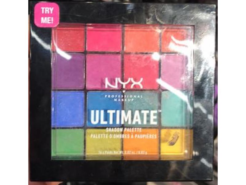 Nyx Professional Makeup Ultimate Shadow Palette, Brights, 0.02 oz/0.83 g