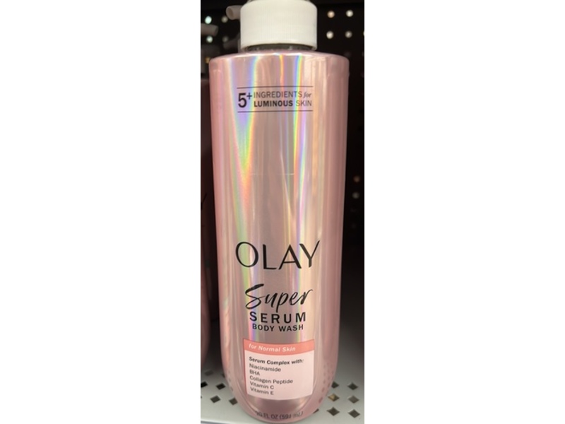 Olay Super Serum Body Wash, Normal Skin, 20 fl oz/591 mL