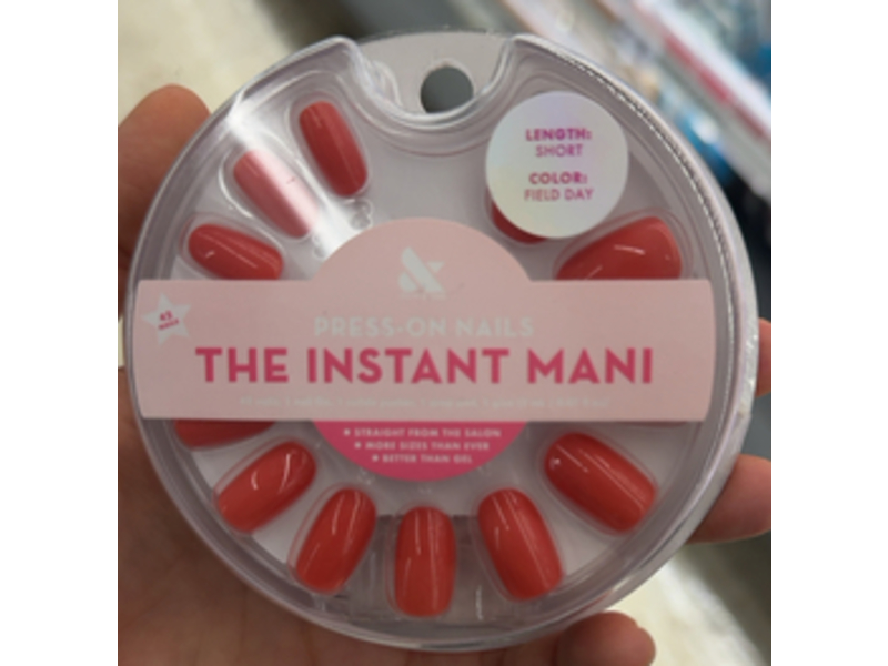 Olive & June The Instant Mani Press On Nails, Field Day, Short, 42 Count